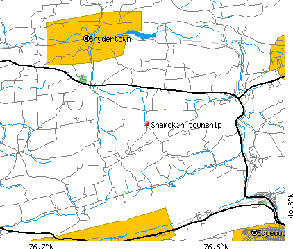 Shamokin township, PA map