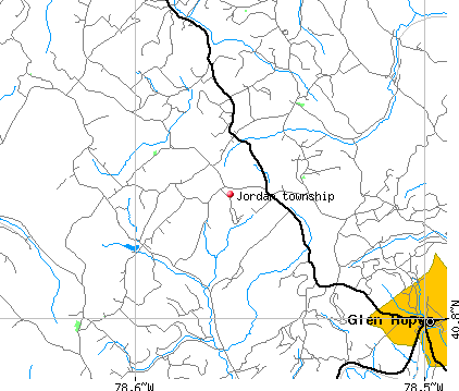 Jordan township, PA map