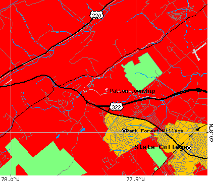 Patton township, PA map