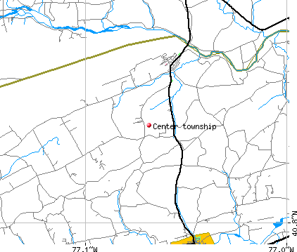 Center township, PA map
