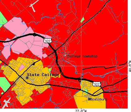 College township, PA map