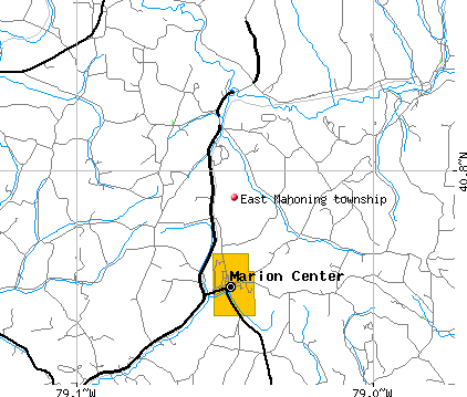 East Mahoning township, PA map