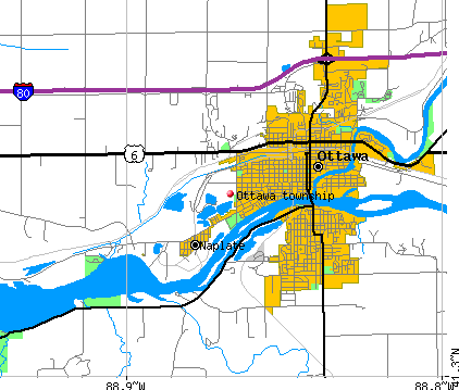 Ottawa township, IL map