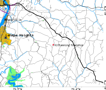 Kittanning township, PA map