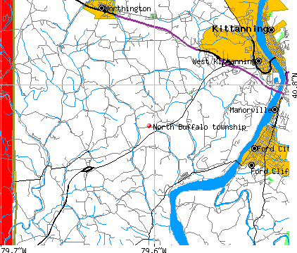 North Buffalo township, PA map