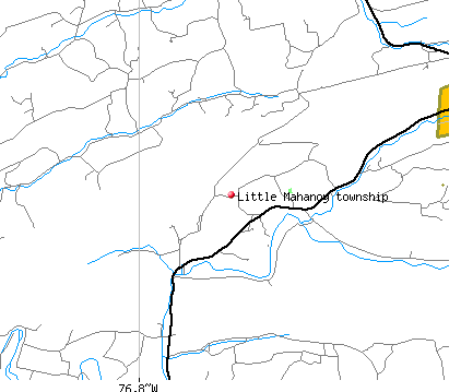 Little Mahanoy township, PA map