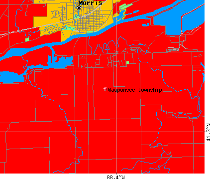 Wauponsee township, IL map