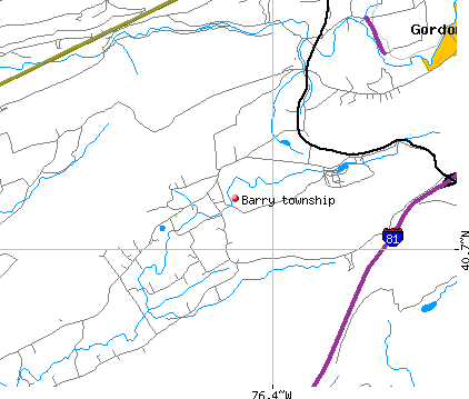 Barry township, PA map