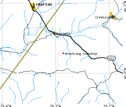 Armstrong township, PA map