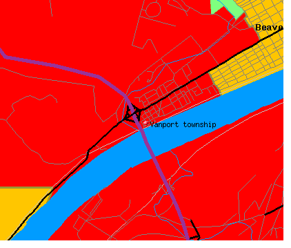 Vanport township, PA map