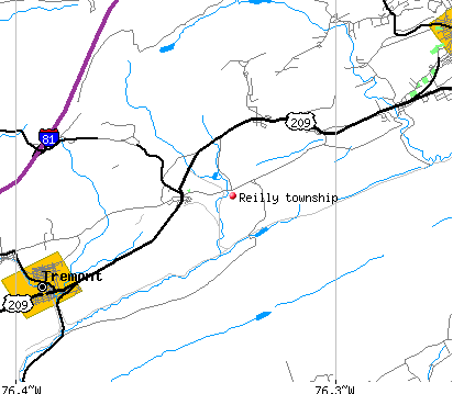 Reilly township, PA map