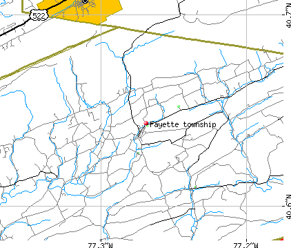 Fayette township, PA map