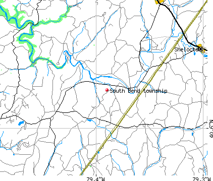 South Bend township, PA map