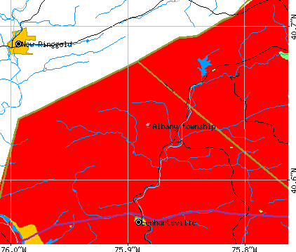 Albany township, PA map