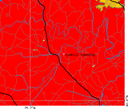 Lowhill township, PA map