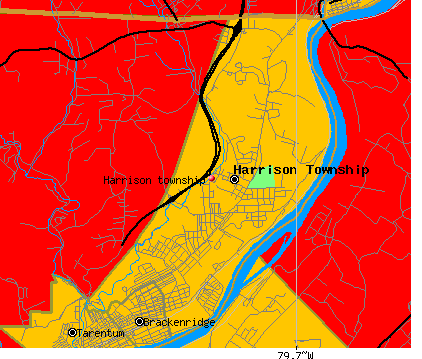 Harrison township, PA map