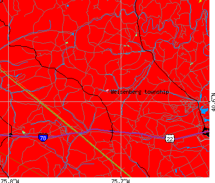 Weisenberg township, PA map