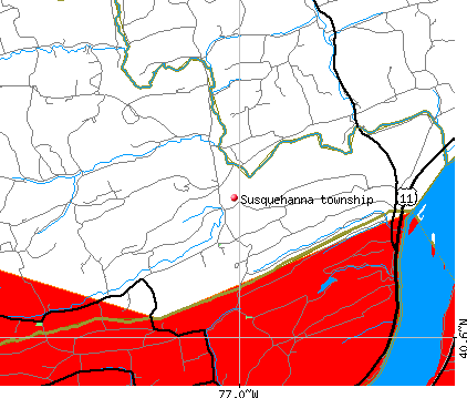 Susquehanna township, PA map