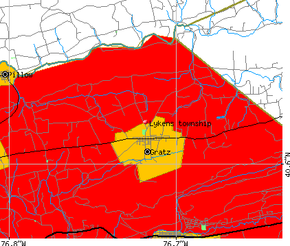 Lykens township, PA map