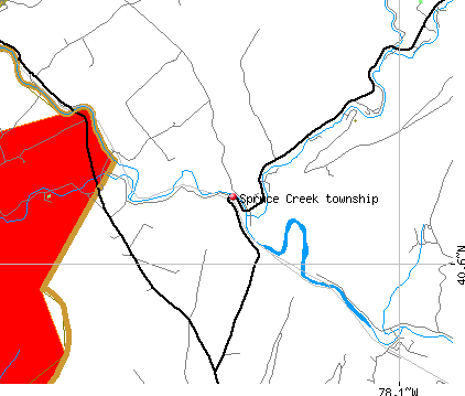 Spruce Creek township, PA map