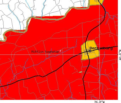 Mifflin township, PA map