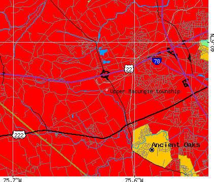 Upper Macungie township, PA map