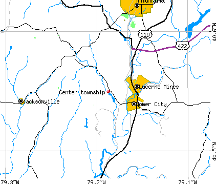 Center township, PA map