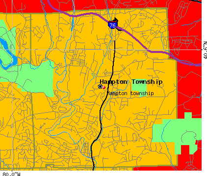 Hampton township, PA map