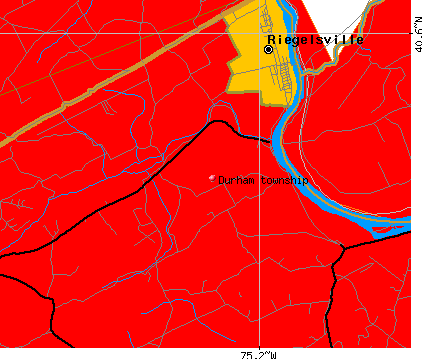 Durham township, PA map