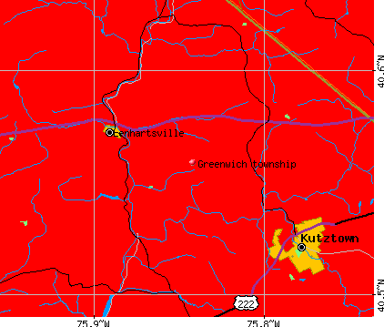 Greenwich township, PA map