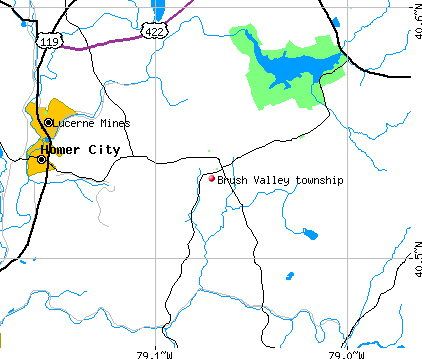 Brush Valley township, PA map