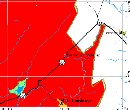 Catharine township, PA map