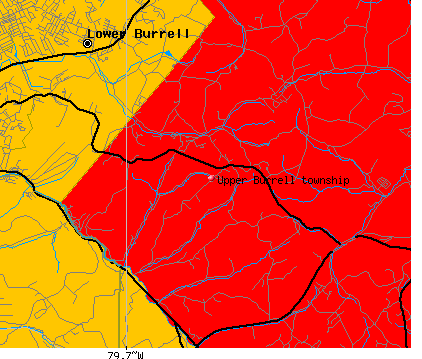 Upper Burrell township, PA map