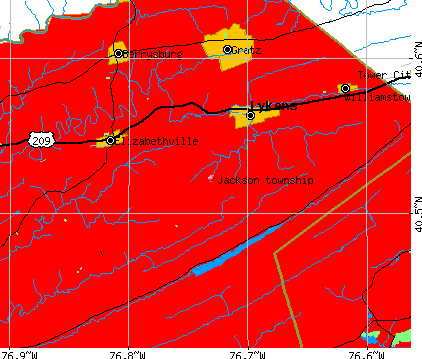 Jackson township, PA map