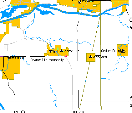 Granville township, IL map