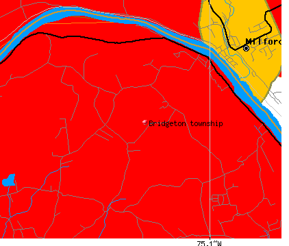 Bridgeton township, PA map