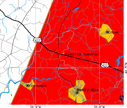 Blacklick township, PA map