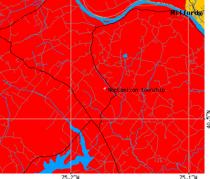 Nockamixon township, PA map