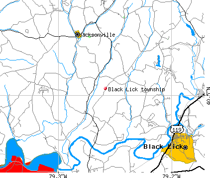 Black Lick township, PA map