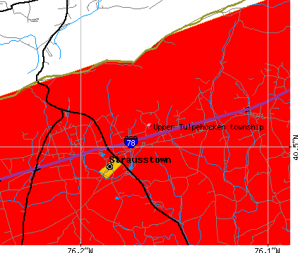 Upper Tulpehocken township, PA map