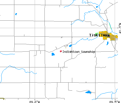 Indiantown township, IL map