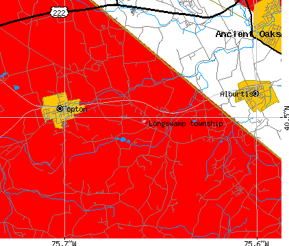 Longswamp township, PA map
