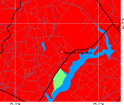 Haycock township, PA map