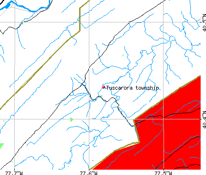 Tuscarora township, PA map