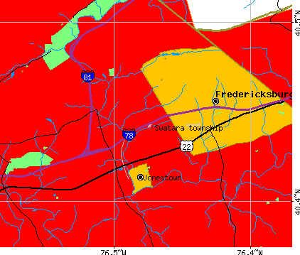 Swatara township, PA map