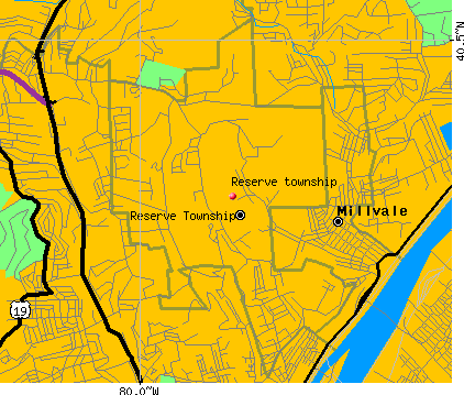 Reserve township, PA map