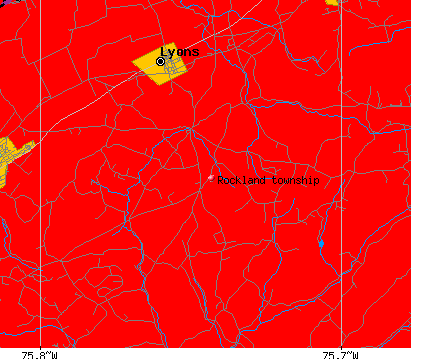 Rockland township, PA map