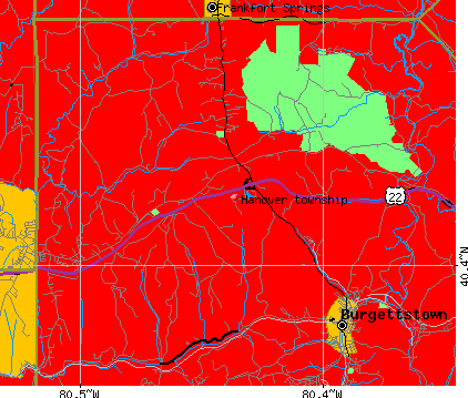 Hanover township, PA map