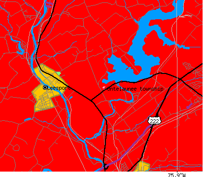 Ontelaunee township, PA map