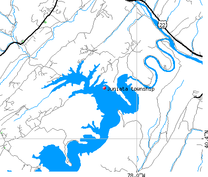 Juniata township, PA map